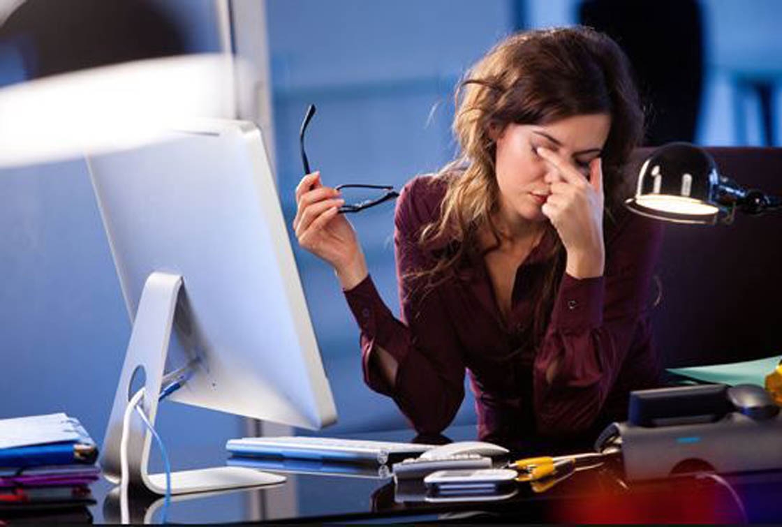 Slouching or Hunching Over Your Desk