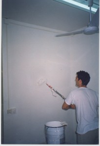 Borja pintando
