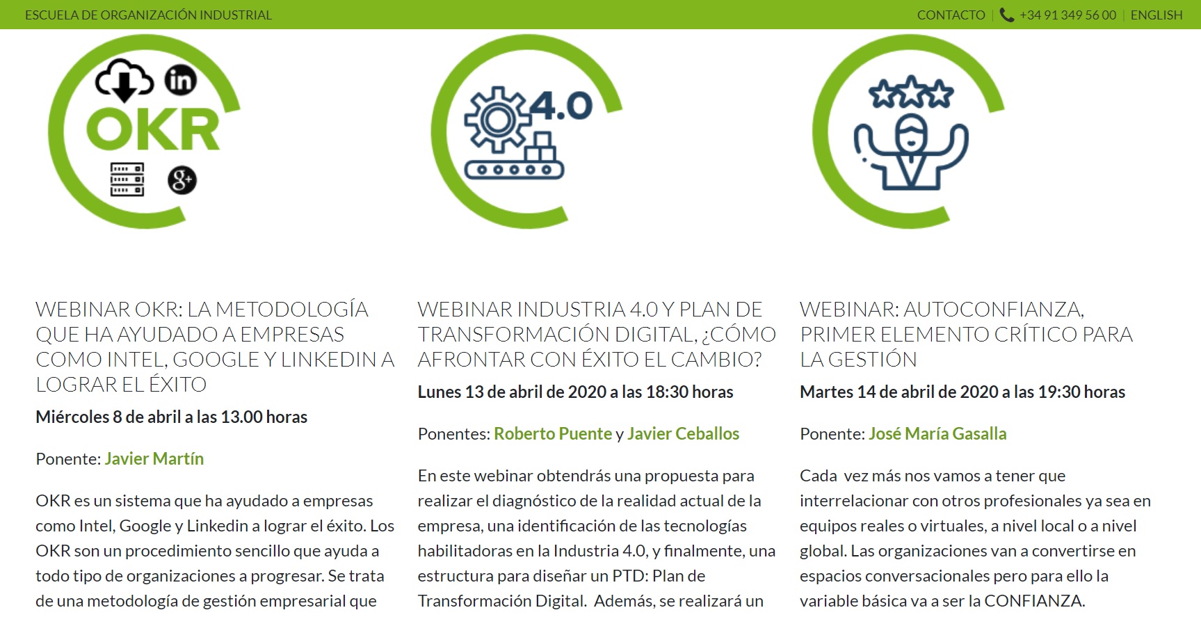 Los webinars de EOI llegan a más de 5.000 personas en sus primeros días
