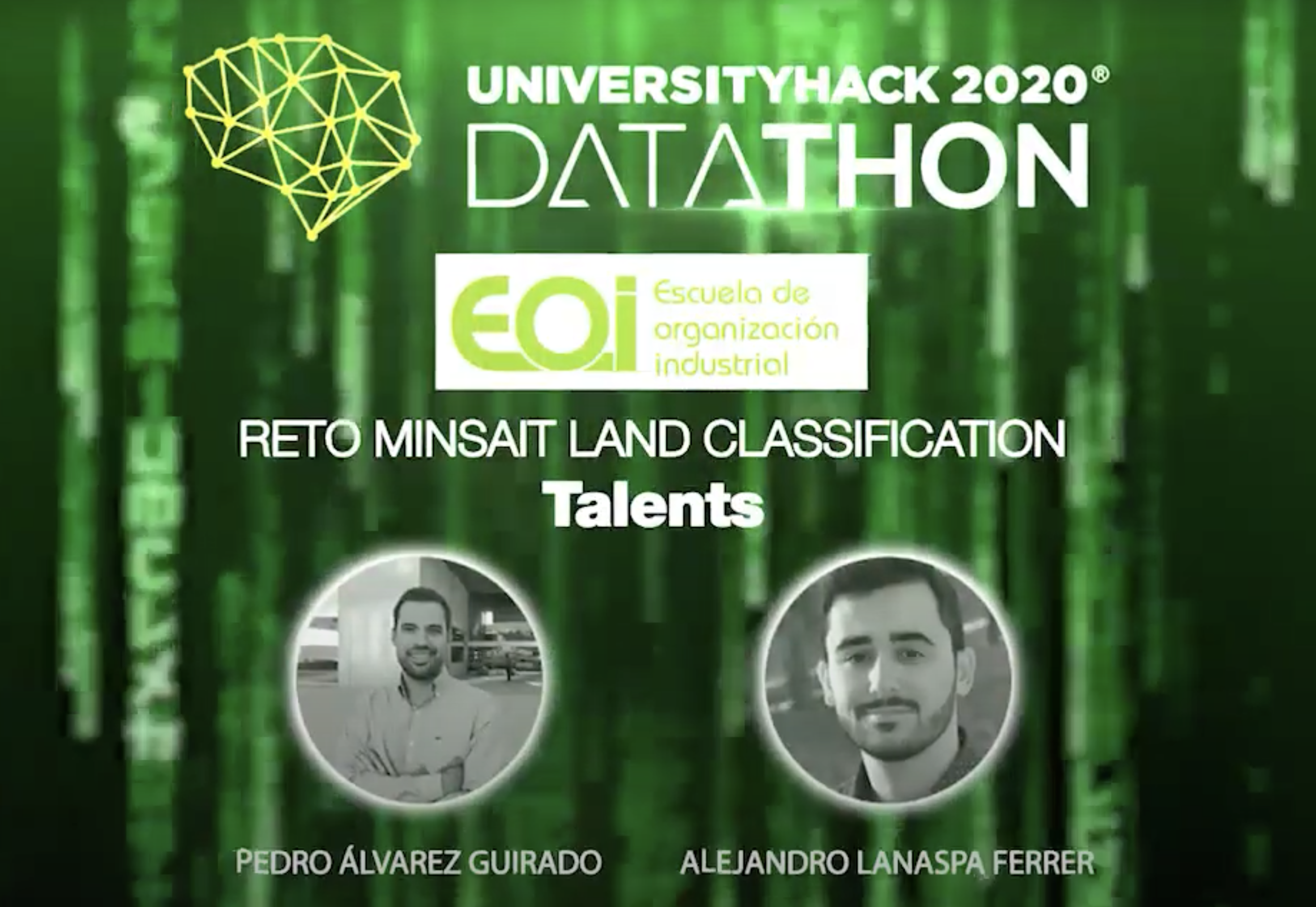 Dos alumnos de EOI, ganadores del segundo premio de Cajamar UniversityHack 2020