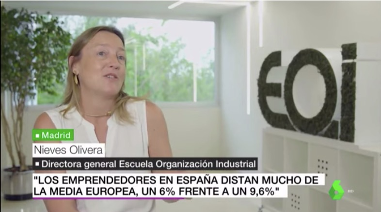 EOI participa en el reportaje sobre emprendimiento de Informativos de la Sexta