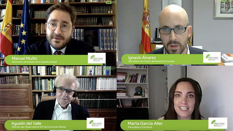 EOI debate con dos secretarios de estado sobre desigualdad y la necesidad de un nuevo contrato social