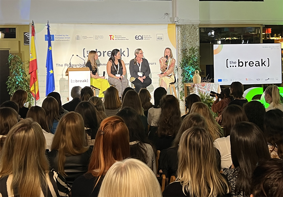 El segundo grupo de 140 emprendedoras europeas de The Break comienza su experiencia en España
